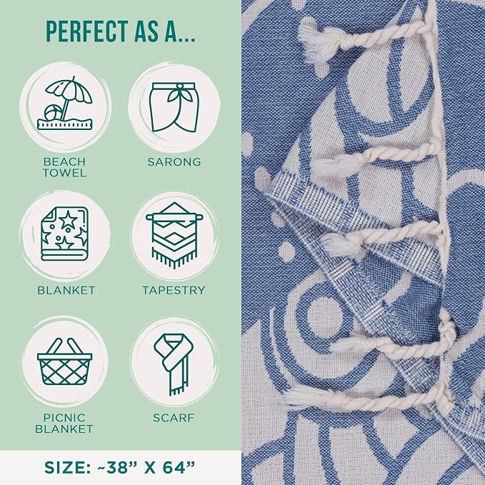 Sand Cloud Turkish Beach Towel - Image 3