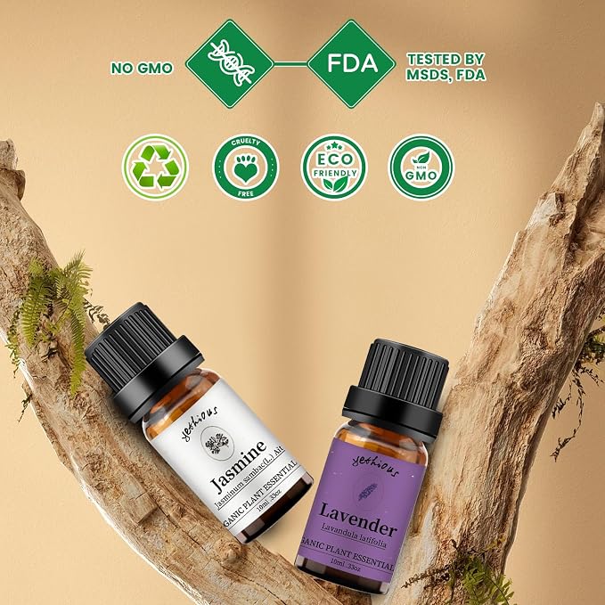 yethious Jasmine Lavender Essential Oil Set Organic Pure - Image 5