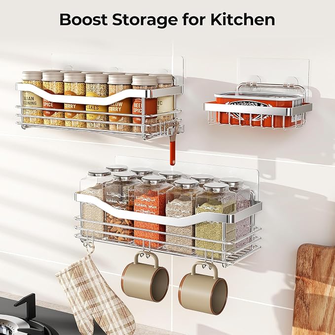 Orimade Shower Caddy Basket Soap Dish Holder Shelf - Image 5
