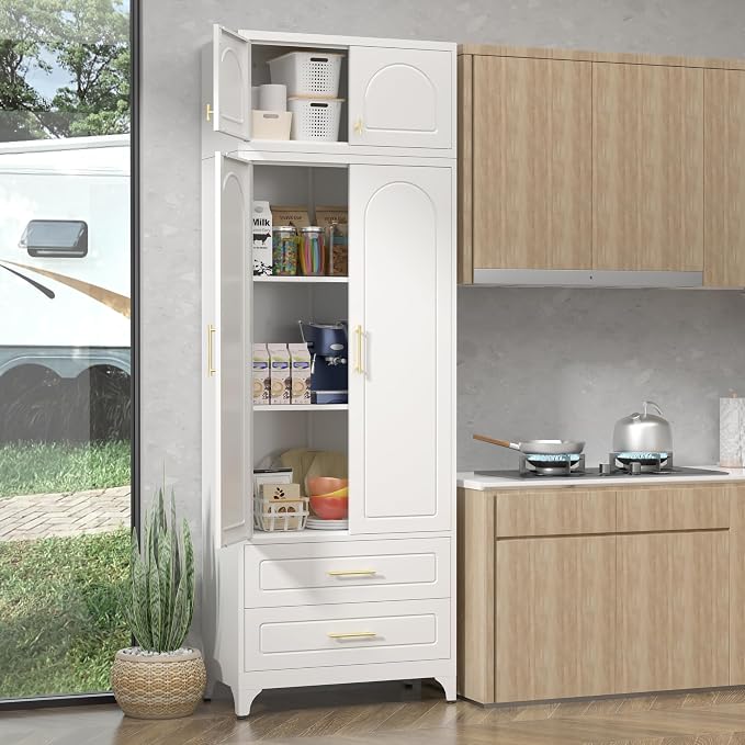 90" Pantry Kitchen Cabinet by For30YearsWehavespecializedinsteelfurniture