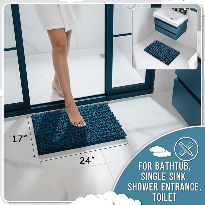 Yimobra Bathroom Rugs Non Slip Washable - Image 2