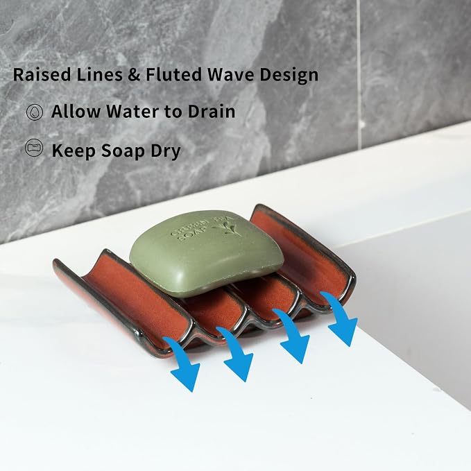 Bathroom Soap Dish for Shower, Bar Soap Holder - Image 3