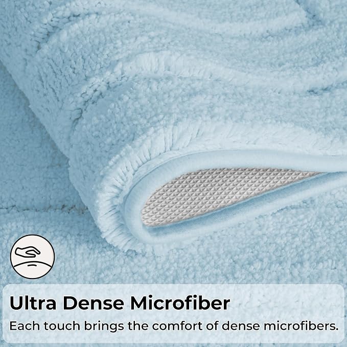 GRANNY SAYS Bathroom Rugs Sets 3 Piece, Soft Absorbent Microfiber Bath Mats - Image 3