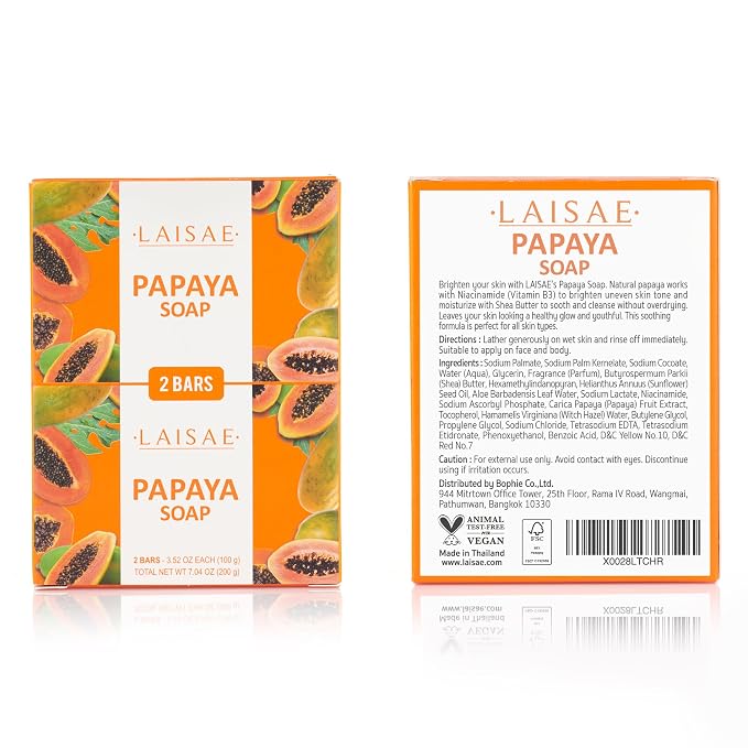 Papaya Exfoliating Soap, Hydrating Face Moisturizer - Image 6