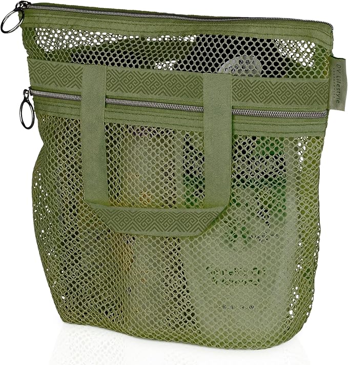 Mesh Shower Bag 10.2x9.9'' Quick-Dry Caddy by DVLifestyle