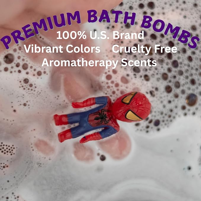 EvolutionUSA Purple Epic Superhero Bath Bombs - Image 7