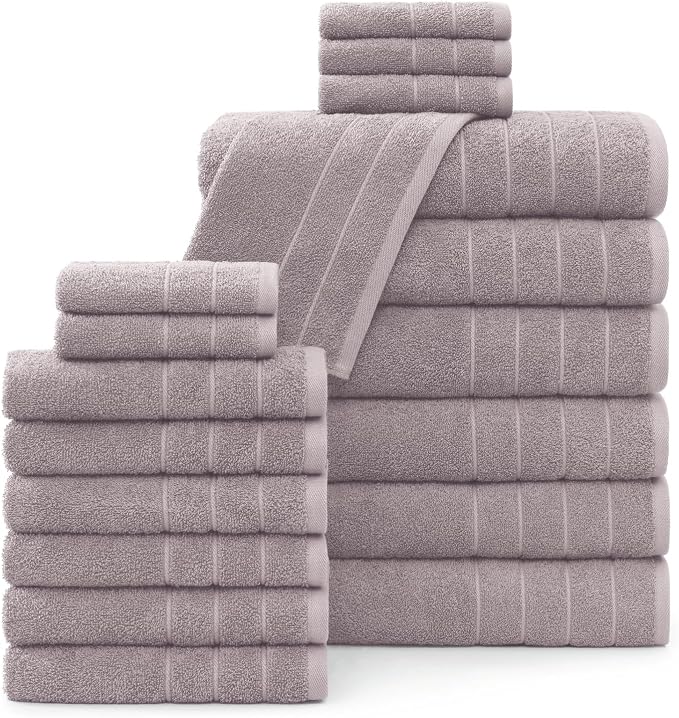 Casa Platino 100% Cotton Luxury Bathroom Towel Set by CasaPlatino