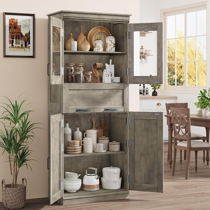 GAOMON 67" Tall Bathroom Cabinet - Image 4