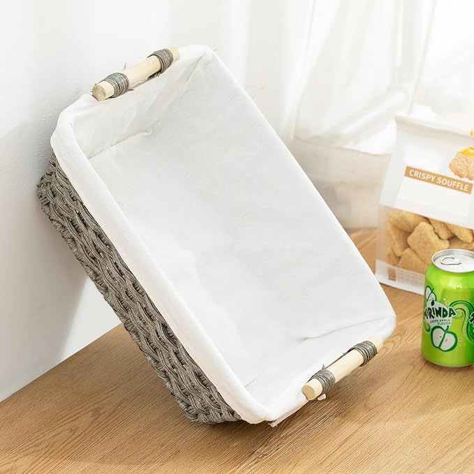 Baskets-Wicker Storage Baskets-Waterproof Wicker - Image 4