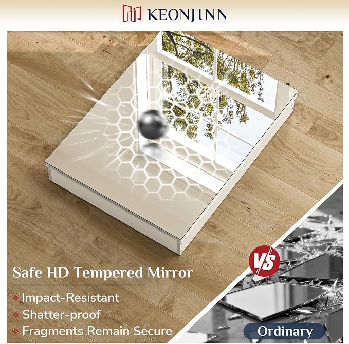 Keonjinn 40 x 26 Inch Medicine Cabinet, Assembly Required, Lightweight - Image 8