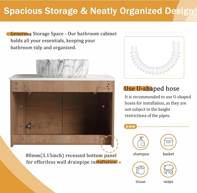 Malwee 30" Floating Bathroom Vanity - Image 6