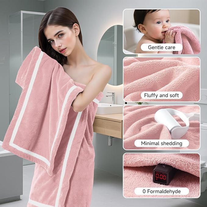 REDKISS 4-Piece Bath Towel Set - Image 3