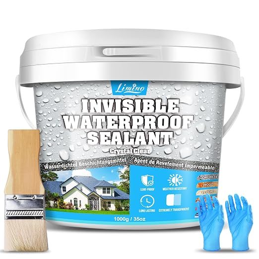 Waterproof Sealant - 35oz Water-Based Transparent Waterproof Coating by Limino