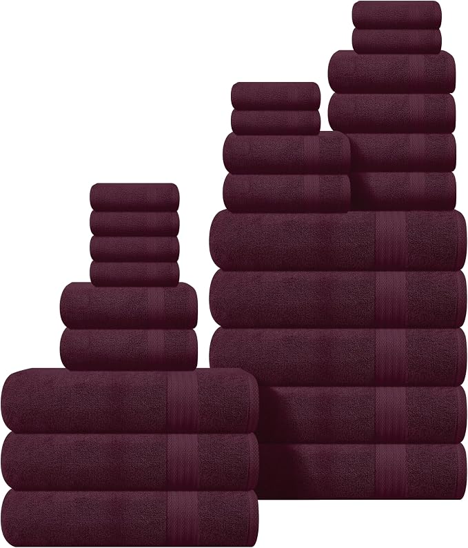 GLAMBURG Ultra Soft 24-Piece Towel Set by GLAMBURG
