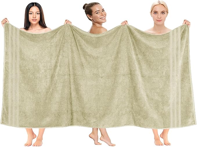 DAN RIVER 2 Pack Luxury Bath Sheets 35x70, 600 GSM, Soft & Quick Dry 100% Ring - Image 2