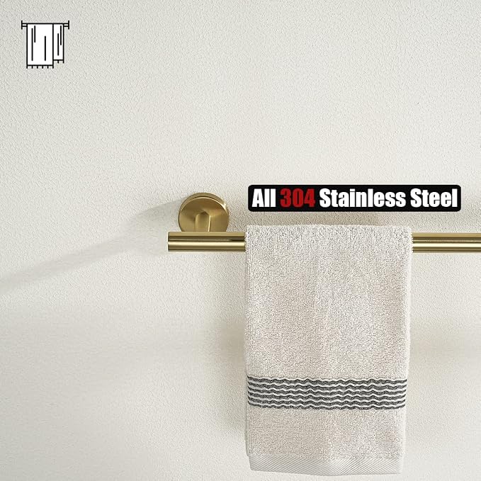 JQK Bathroom Towel Bar, 15 Inch 304 Stainless Steel Thicken 0.8mm Towel Rack - Image 7
