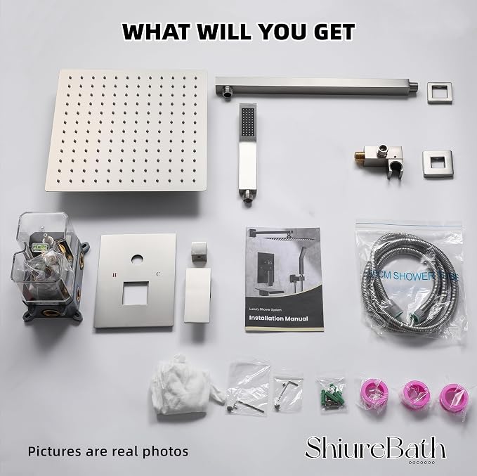 10 Inch Shower Faucet Set, Rainfall Shower System - Image 7