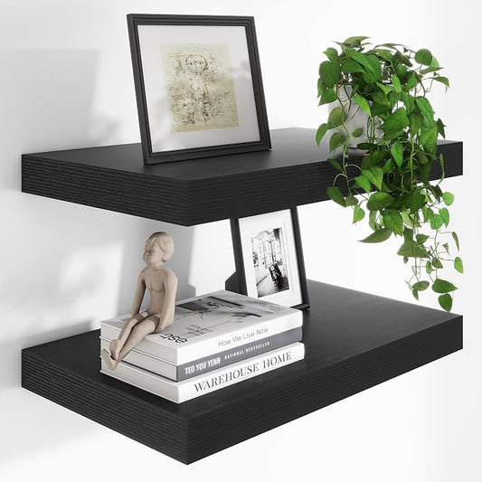 Heimlove 24 x 12 Inch Deep Floating Shelves Wall Mounted by Heimlove