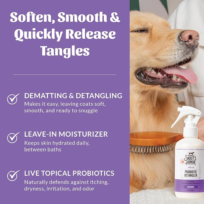 Skout's Honor Probiotic Pet Detangler Spray - Image 3