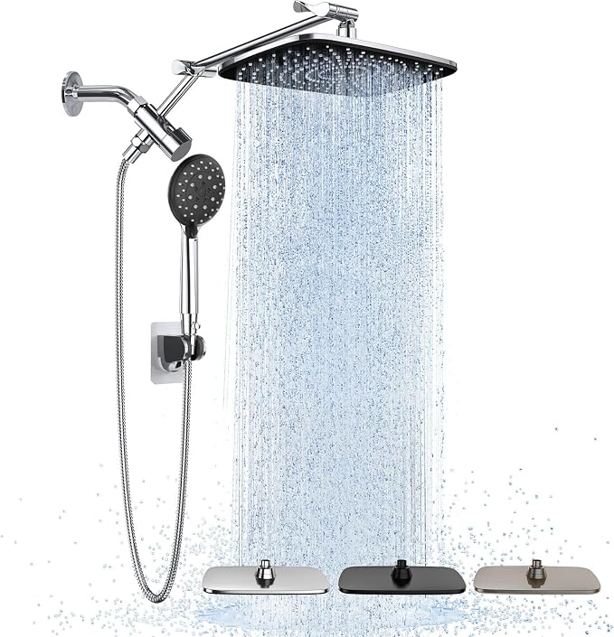 Veken Wide High Pressure Rain Shower Head by Veken