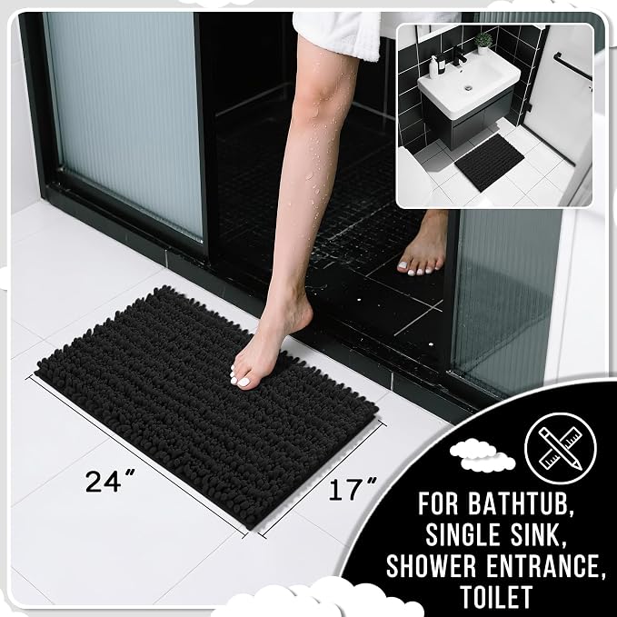 Yimobra Bathroom Rugs Non Slip Washable - Image 2
