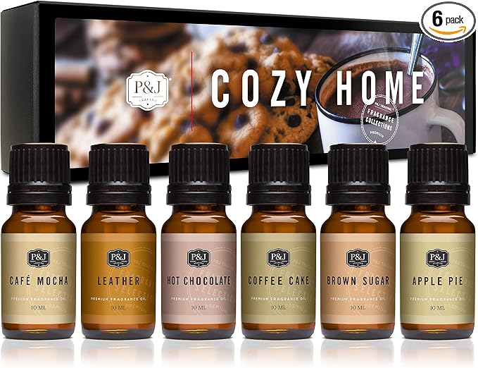 P&J Trading Cozy Home Set of 6 Fragrance Oils by PJTrading