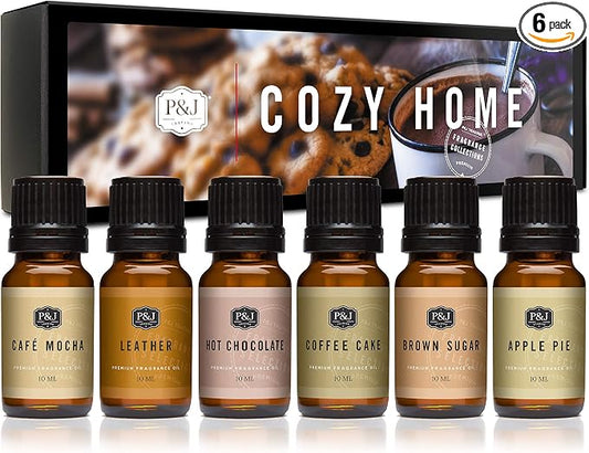 P&J Trading Cozy Home Set of 6 Fragrance Oils by PJTrading