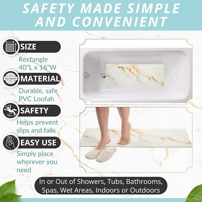 Non Slip Bathtub Mat Shower Mat - Image 3