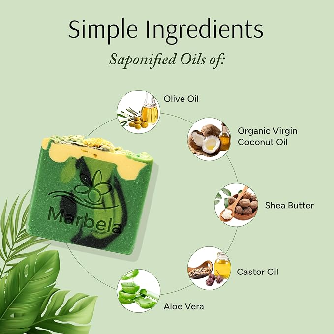 Marbela Cosmetics Aloe Vera Handmade Soap Bar - Image 6