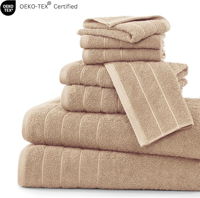 Casa Platino 100% Cotton 8 Piece Bath Towel Set - Image 6