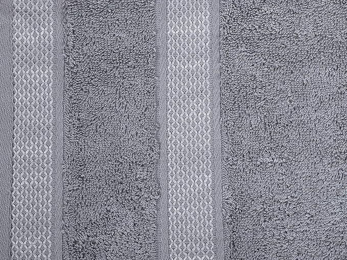 CASA COPENHAGEN Solitaire 6 Pieces Towel Set- Grey Violet, 600 GSM 2 Bath Towel - Image 3