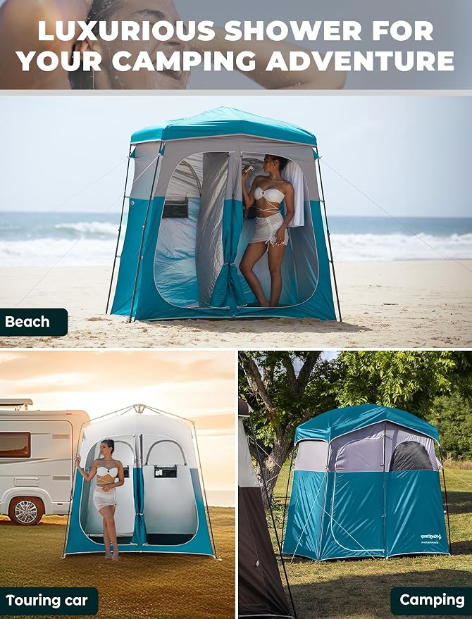 KingCamp Instant Shower Tent, Portable Superior Stable Privacy Shelter - Image 8