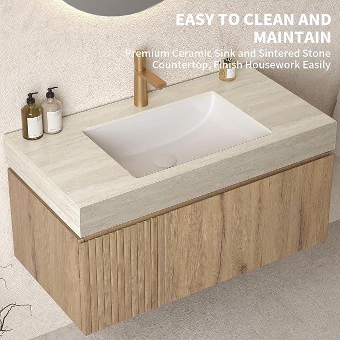 LKTART Floating 36 Inch Bathroom Vanity - Image 3