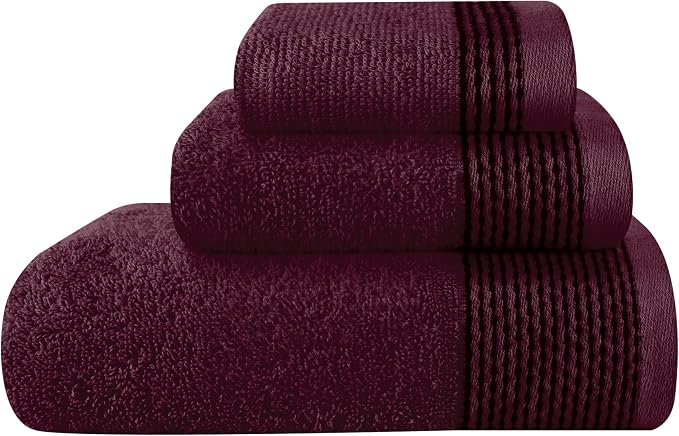 Belizzi Home Ultra Soft 3 Pack Cotton Towel Set, Contains a Bath Towel 28x55 by Unknown