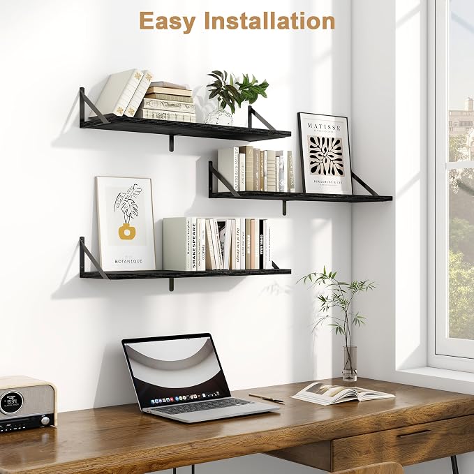 Fun Memories Floating Shelves, 32 x 8 Inches, Decorative Storage - Image 3