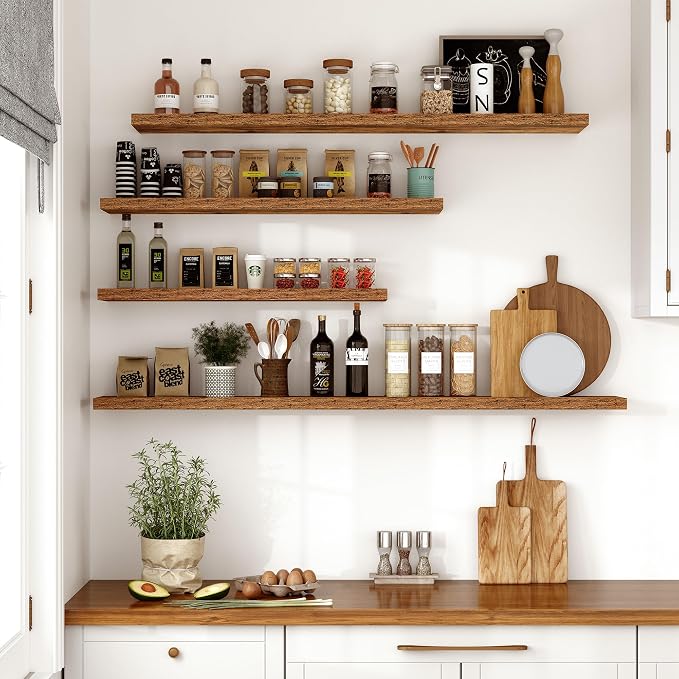 Vivelove 10 Inch Deep Floating Shelves 36 inch Long, 36 x 10 Wide Wall Shelves - Image 2