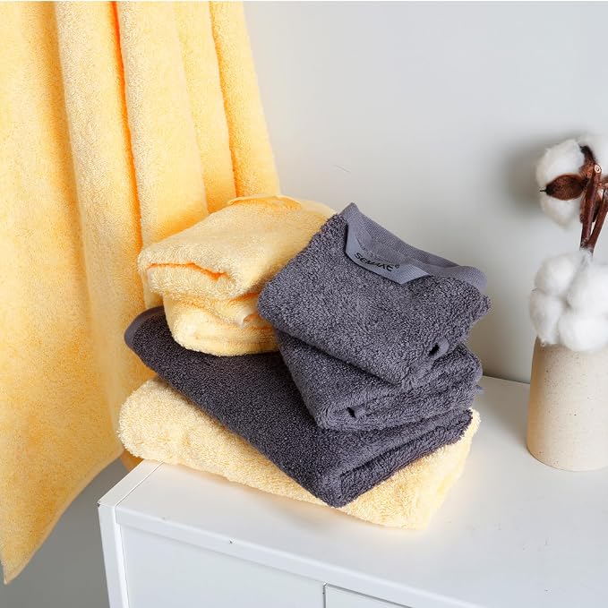 SEMAXE 12-Piece Family Bathroom Towel Set - Image 7