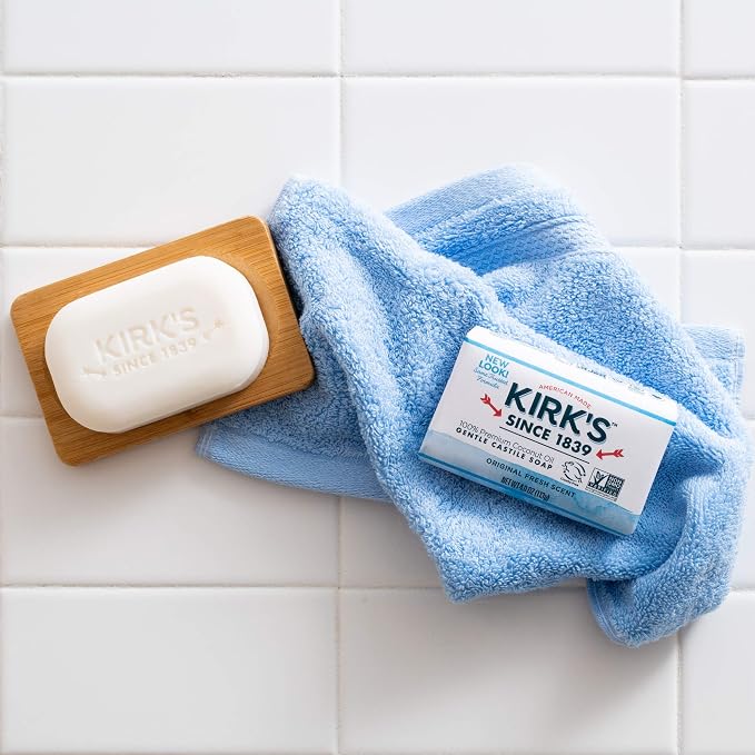 Kirk's Original Coco Castile Bar Soap Original Fresh Scent 4 Ounces - Image 8