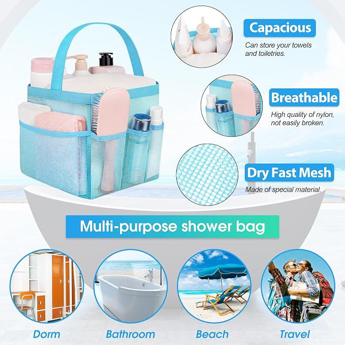 Attmu Mesh Shower Caddy Portable - Image 2