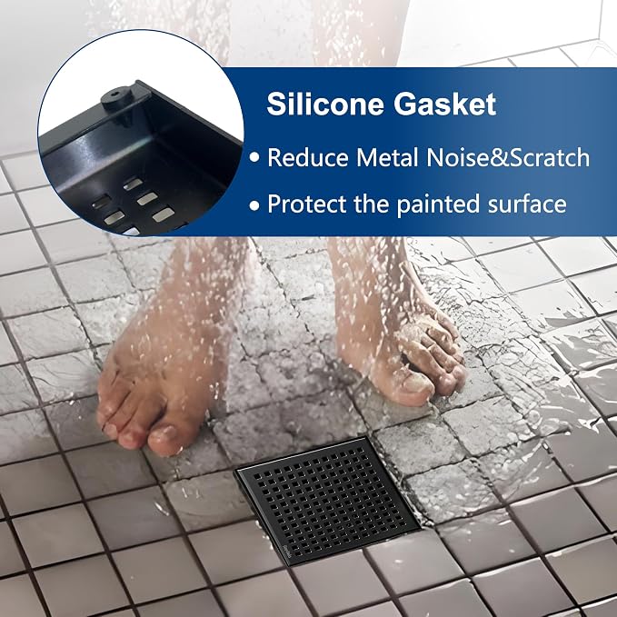 Neodrain 6 Inch Square Shower Drain - Image 7