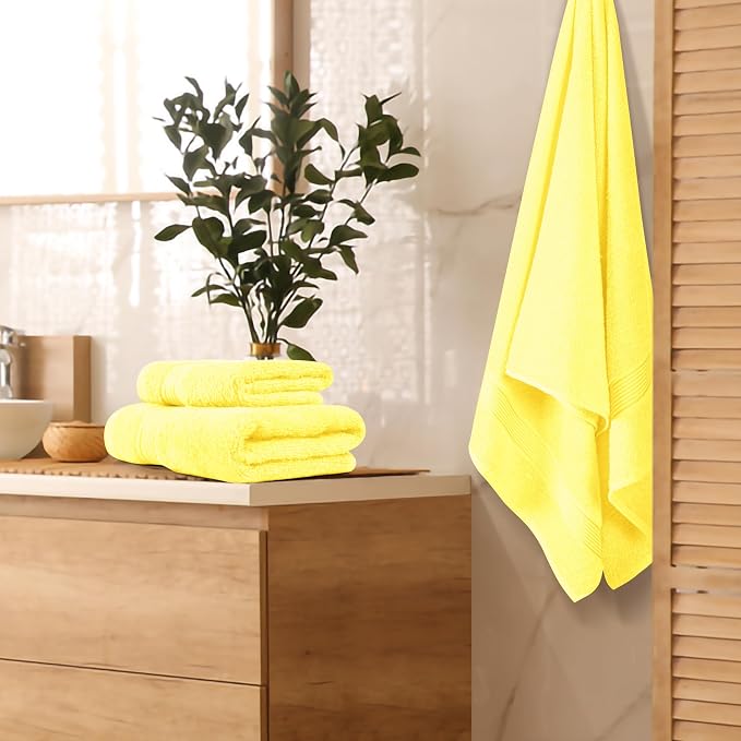 Belizzi Home Ultra Soft 3 Pack Cotton Towel Set, Contains a Bath Towel 28x55 - Image 2