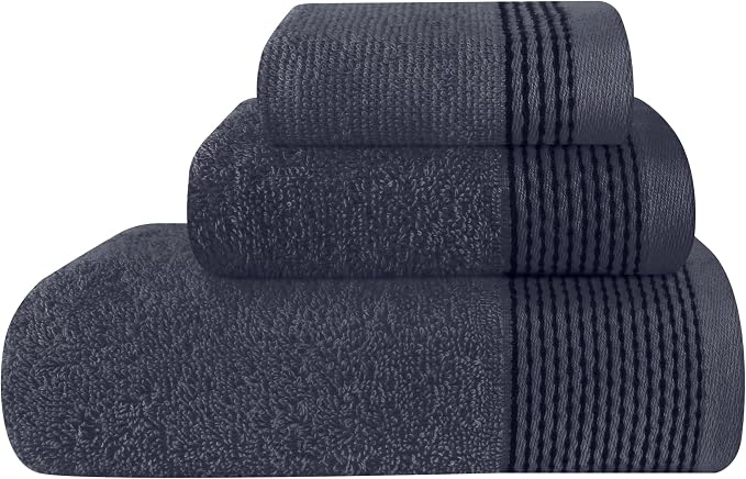 Belizzi Home Ultra Soft 3 Pack Cotton Towel Set, Contains a Bath Towel 28x55 by Unknown