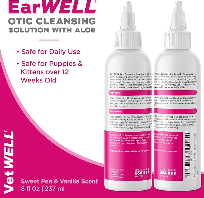 VetWELL Ear Cleaner for Dogs and Cats - Image 6