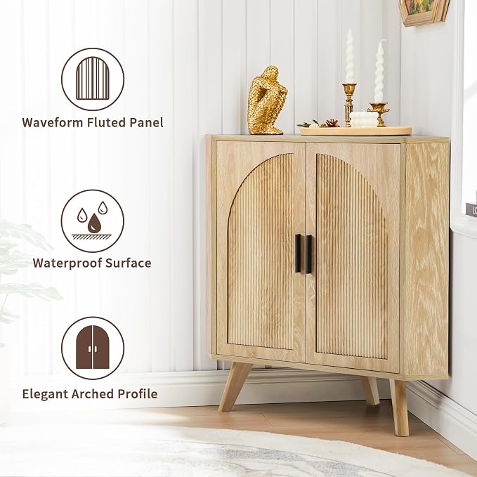 BERRYMERRY Fluted Corner Cabinet - Image 7