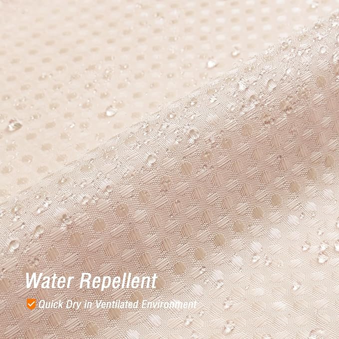 Gibelle Extra Long Shower Curtain 72 x 84, Tall Waffle Weave Textured Fabric - Image 3