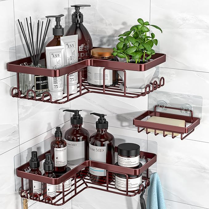 YASONIC Corner Shower Caddy, Rustproof Stainless Steel, No Drilling Wall by YASONIC