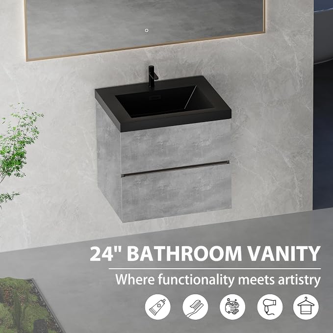 24" Floating Bathroom Vanity - Image 9