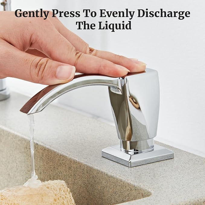 Ultimate Unicorn Kitchen Sink Soap Dispenser, Built-in Under Sink Chrome - Image 5