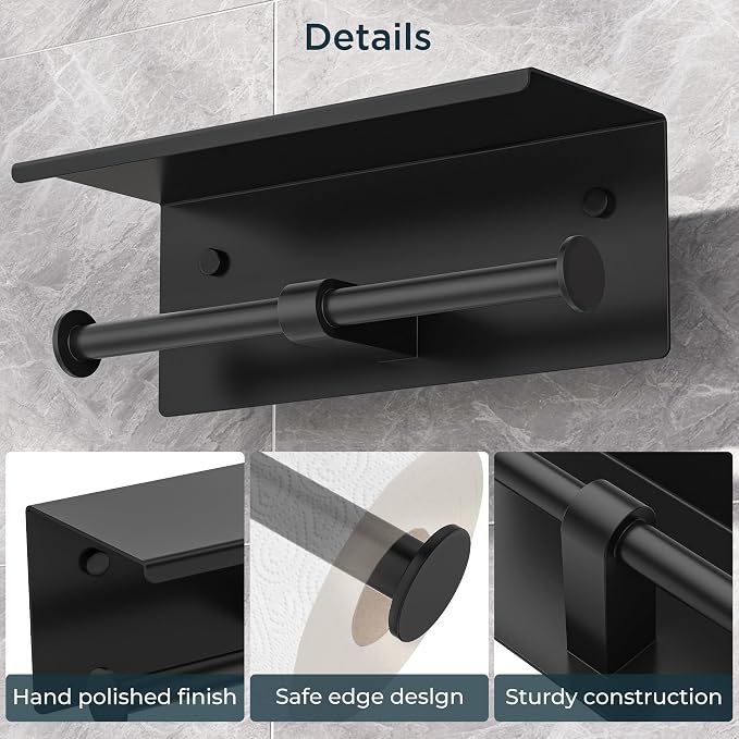 FORIOUS Double Toilet Paper Holder - Image 3
