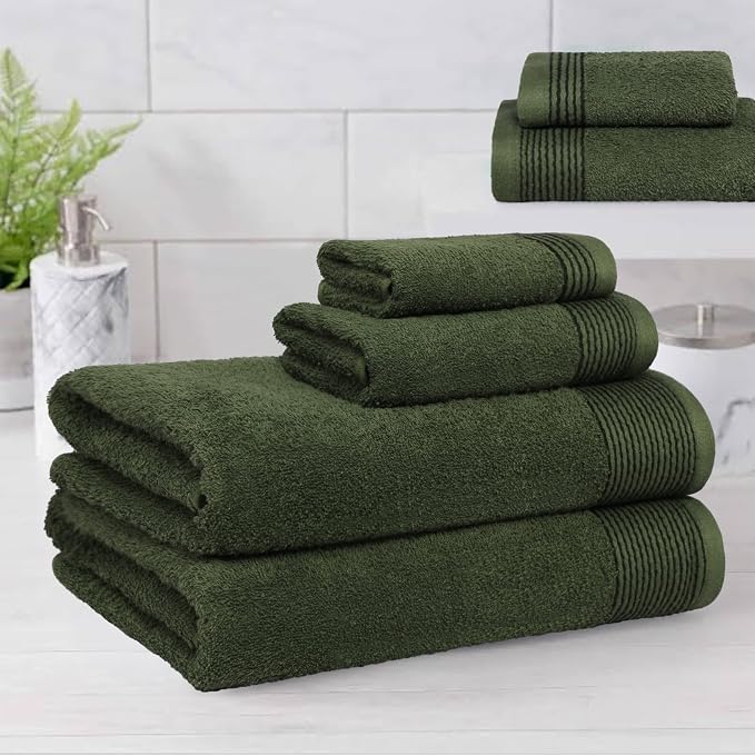 Belizzi Home 100% Cotton Ultra Soft 6 Pack Towel Set, Contains 2 Bath Towels - Image 3